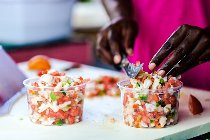 Must Try Conch ceviche - Turks & Caicos Family Vacation